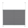 Store plissé tendus avec poignée tamisant anthracite foncé premium