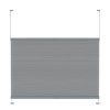 Store plissé tendus avec poignée occultant gris clair premium