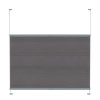 Store plissé tendus avec poignée occultant gris brillant premium