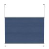 Store plissé tendus avec poignée occultant bleu brillant premium